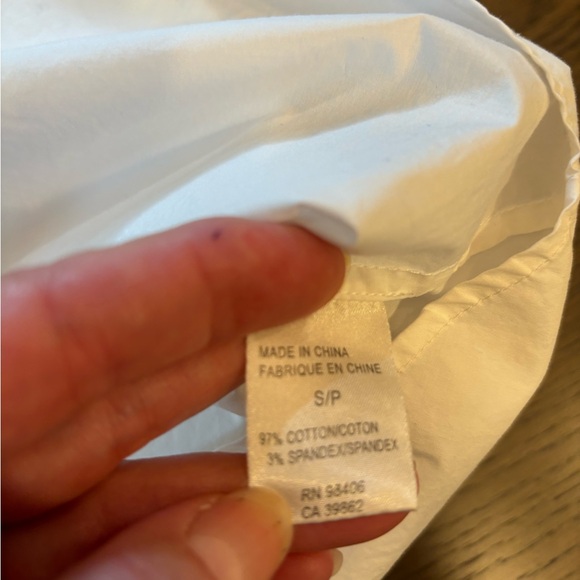 Theory white button down size Small - Picture 4 of 4